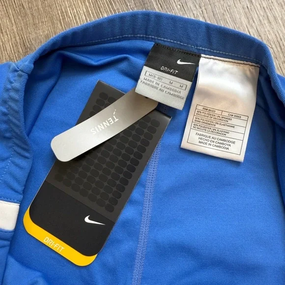 NWT Nike Tennis Skort Dri Fit Skirt Medium Blue NEW - Picture 7 of 9